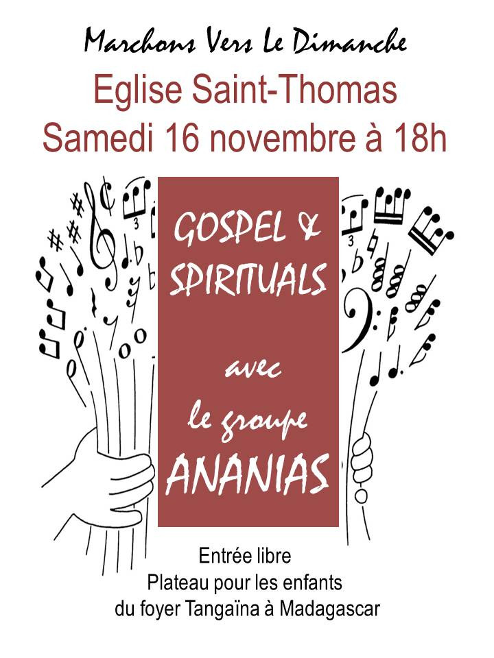 Gospel & Spirituals avec le groupe Ananias