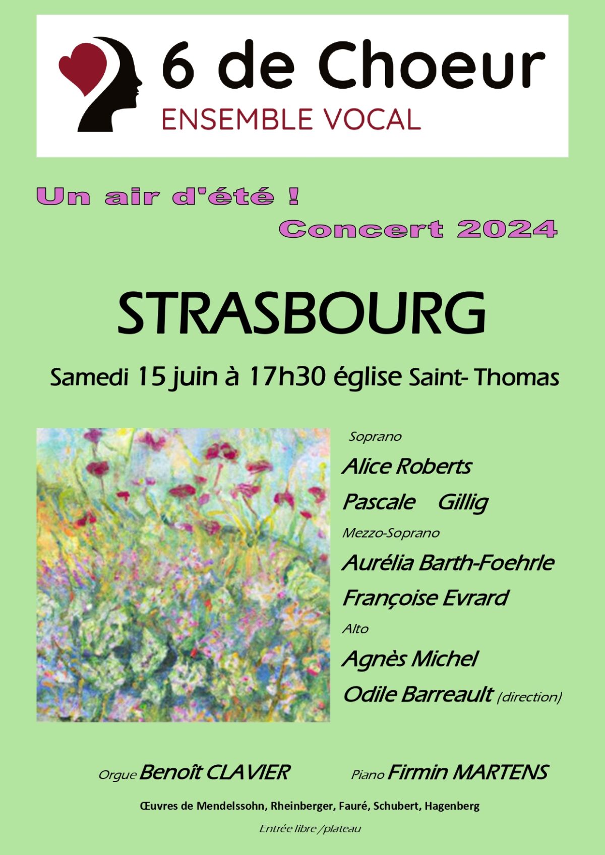 6 de cœur Concert Strasbourg